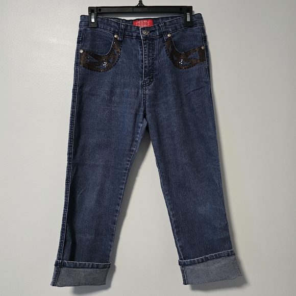 COS Jeans Vintage Women's Size 8 Capri Pants With Pocket Detail - Picture 2 of 16